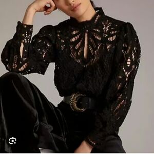 SOLD LOCALLY!  Anthropologie Renaissance "Going Out" Top.